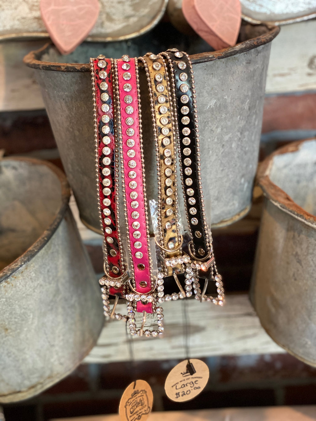 Rhinestone Collars Large