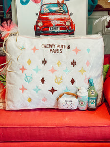 Chewy Vuiton Bed Bundle- White (CURBSIDE PICKUP ONLY)